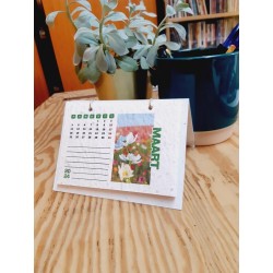 Plantbare bureaukalender 2024 - veldbloemen