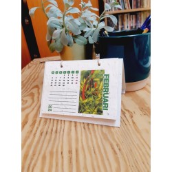 Plantbare bureaukalender 2024 - mix bloemen en kruiden