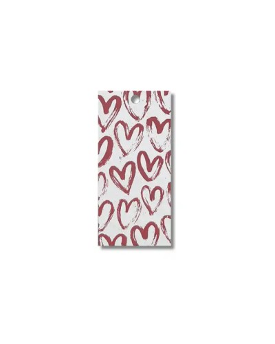 Liefdevolle hartjes - Set van 12 bloemkaartjes 105x50 mm - gepersonaliseerd met jouw logo