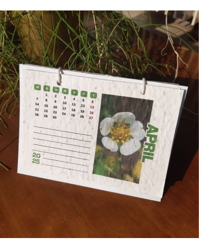 Bureaukalender 2025 - mix bloemen en kruiden