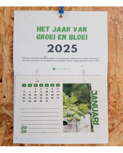 Hangkalender 2025 - mix bloemen en kruiden