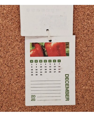 Hangkalender A6 2025 - mix bloemen en kruiden