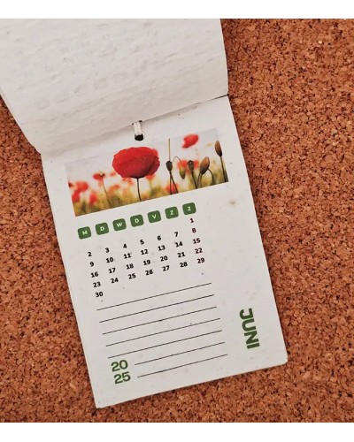 Hangkalender A6 2025 - mix bloemen en kruiden